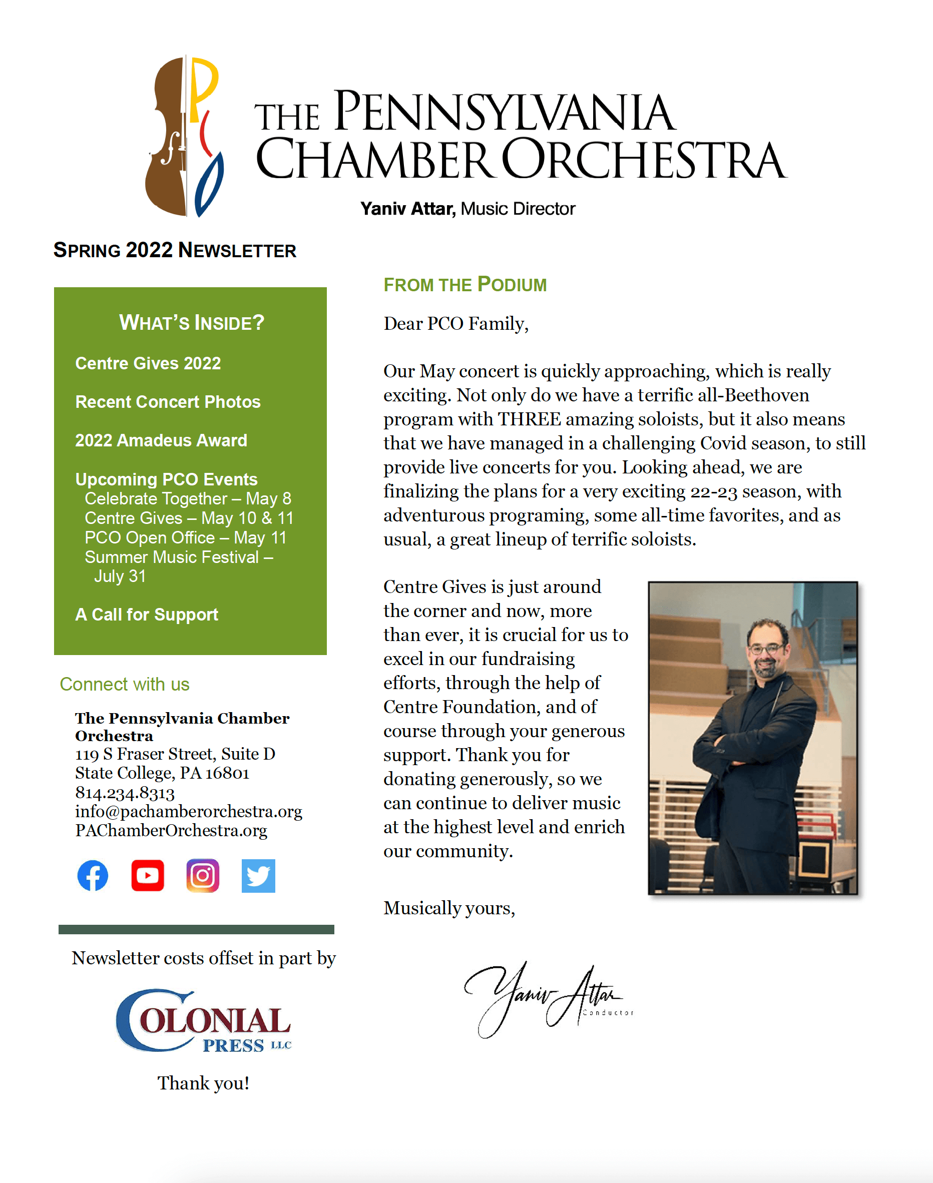 Pco Spring 2022 Newsletter
